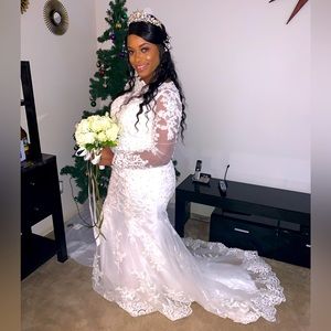 Sexy boho wedding dress